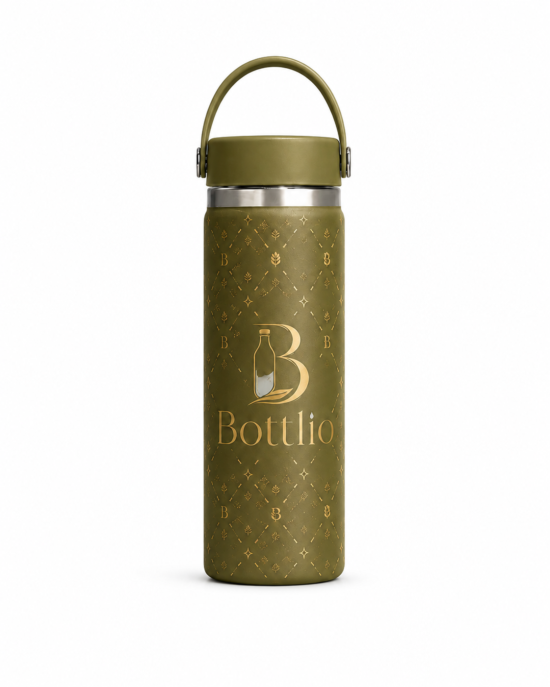 Bottlio Rose Luxe Office Bottle Premium bottle with a modern carry handle.