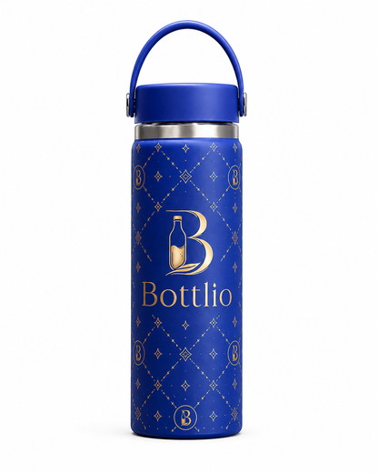 Bottlio Rose Luxe Office Bottle Premium bottle with a modern carry handle.